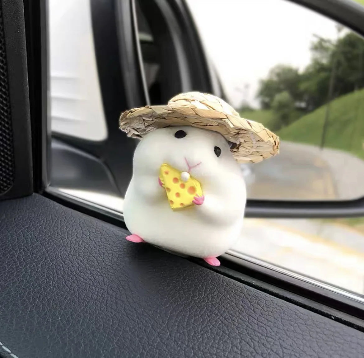 Car Decoration Hamster Car Accessories New Console Cute Doll Car Interior Pendant Car Decoration Cool Car Decoration