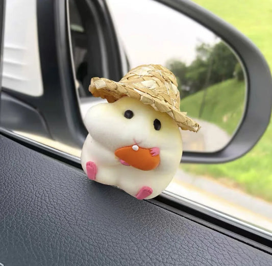 Car Decoration Hamster Car Accessories New Console Cute Doll Car Interior Pendant Car Decoration Cool Car Decoration