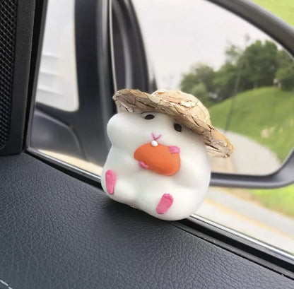 Car Decoration Hamster Car Accessories New Console Cute Doll Car Interior Pendant Car Decoration Cool Car Decoration