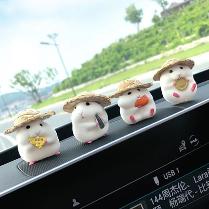 Car Decoration Hamster Car Accessories New Console Cute Doll Car Interior Pendant Car Decoration Cool Car Decoration